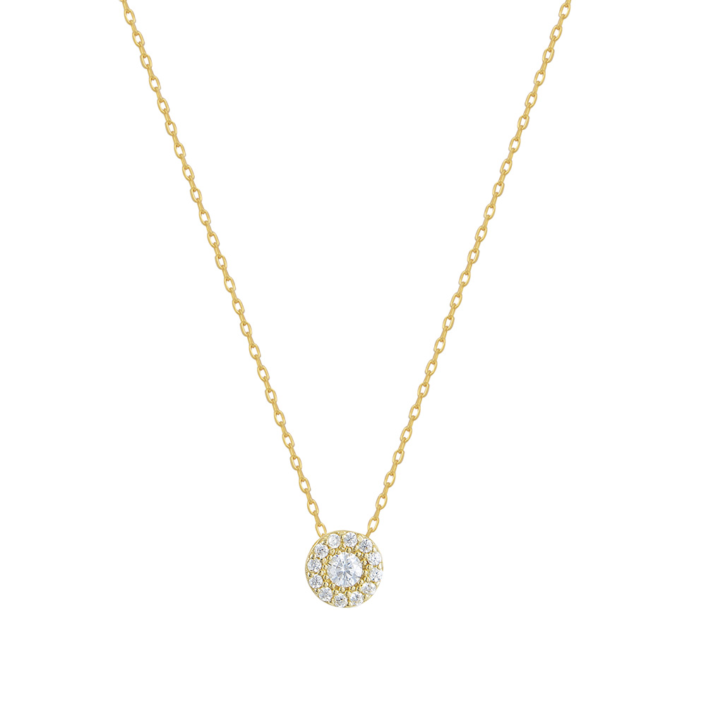 Rosette Necklace in Gold 9K