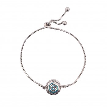 Βραχιόλι Σπείρα με Opal Πέτρα από Ασήμι 925