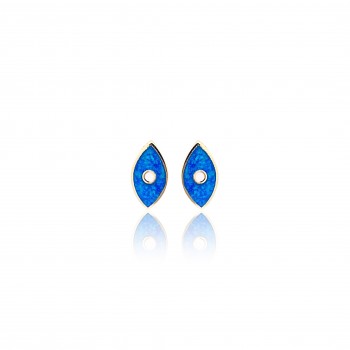 Earrings with Opal Stone in Silver 925