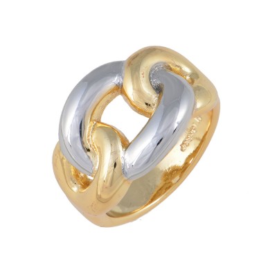Δαχτυλίδι από Alloy επιπλατινωμένο με Χρυσό 18Κ
