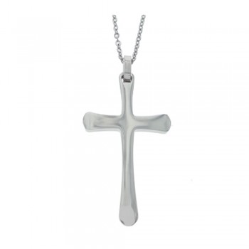 Men's Cross Necklace in Stainless Steel