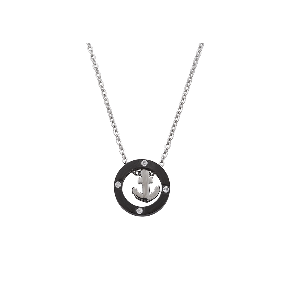 Men's Hoop Necklace in Stainless Steel