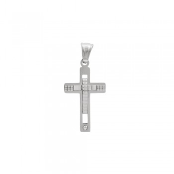 Men's Cross Pendant in Stainless Steel