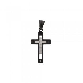 Men's Cross Pendant in Stainless Steel