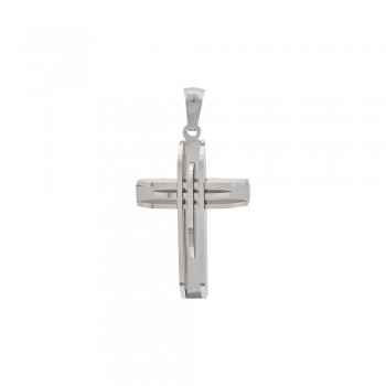 Men's Cross Pendant in Stainless Steel