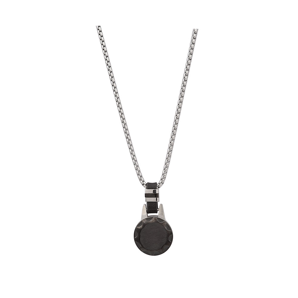 Men's Circle Necklace in Stainless Steel