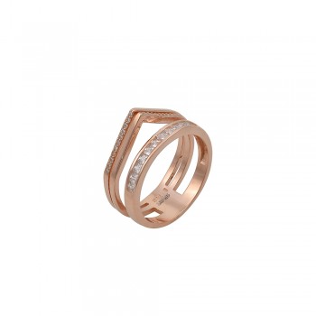 Double Ring in Silver 925