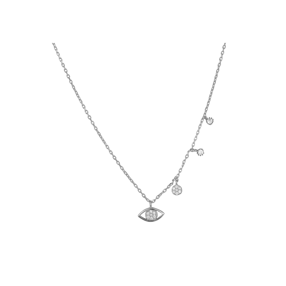 Eye Necklace in Silver 925