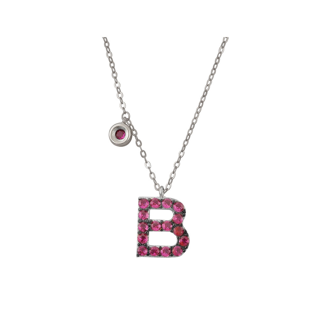 Monogram Necklace in Silver 925