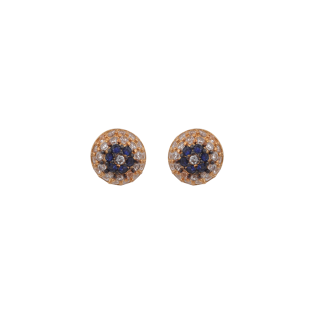 Stud Eye Earrings in Silver 925