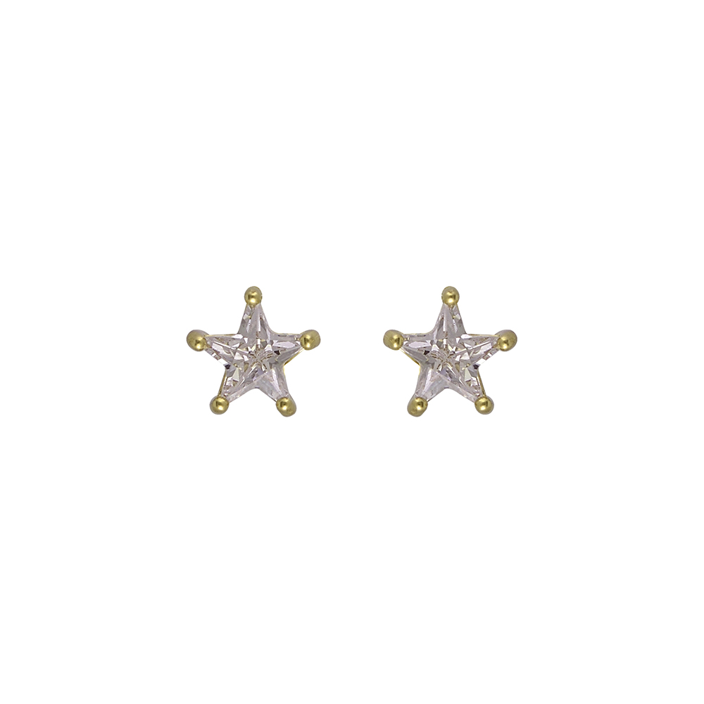 Stud Star Earrings in Silver 925