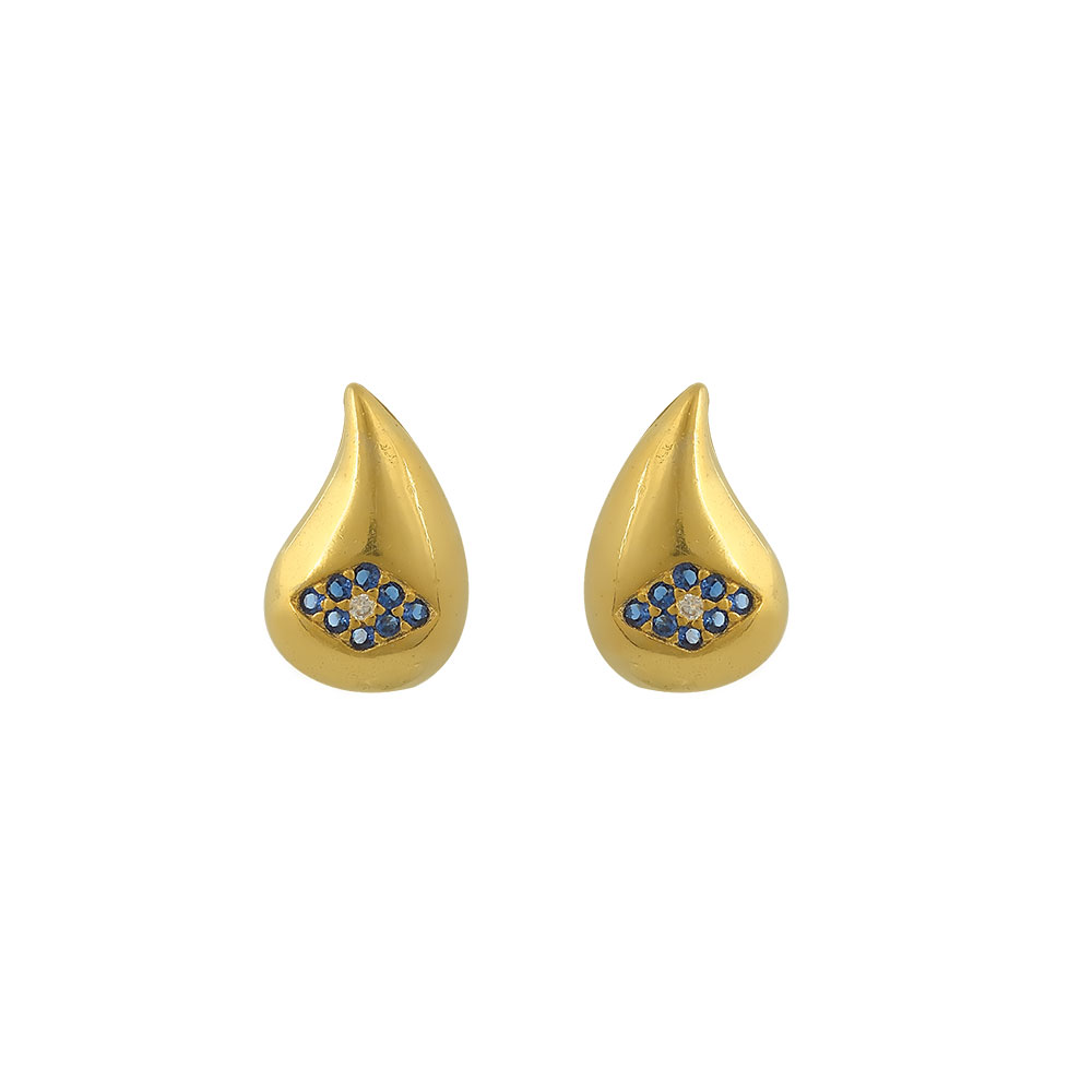 Stud Eye Earrings in Silver 925