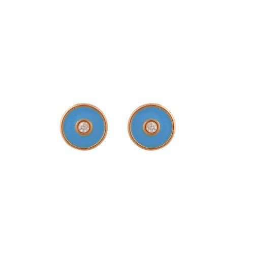 Σκουλαρίκια Καρφωτά Μάτι από Ασήμι 925