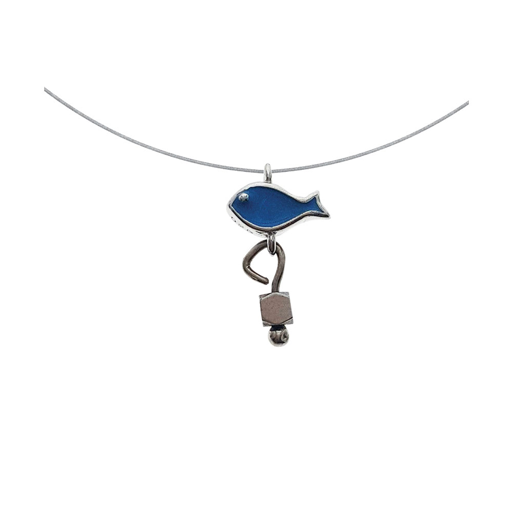 Fish Necklace in Silver 925