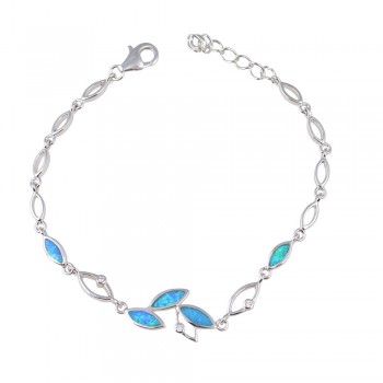 Bracelet with Opal Stone in Silver 925