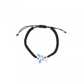 Butterfly Bracelet with Opal Stone in Silver 925
