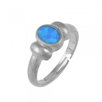 Ring with Opal Stone in Silver 925