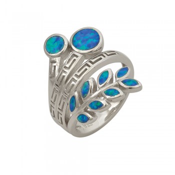 Δαχτυλίδι Wrap με Opal Πέτρα από Ασήμι 925
