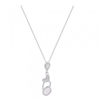 Κολίε με Opal Πέτρα από Ασήμι 925