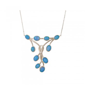 Κολιέ με Opal Πέτρα από Ασήμι 925