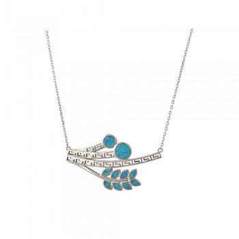 Κολιέ με Opal Πέτρα από Ασήμι 925