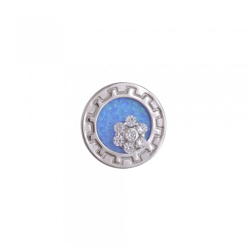 Μοτίφ Δίσκος με Opal Πέτρα από Ασήμι 925