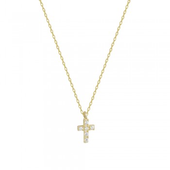 Cross Necklace in Gold 9K