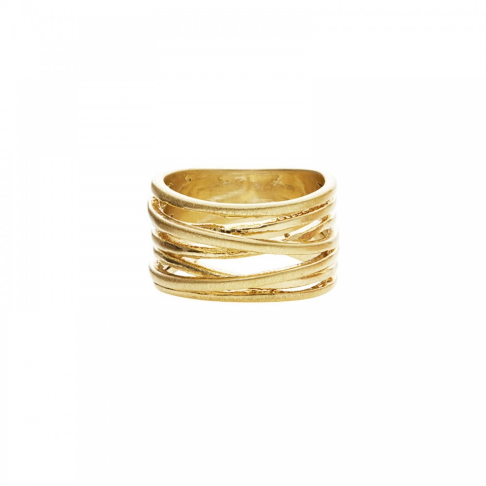 Δαχτυλίδι Tara επιπλατινωμένο με Χρυσό 14Κ