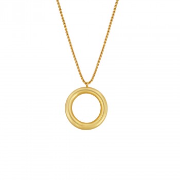 Alaya Chunky Circle Necklace Gold Plating