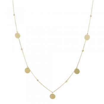 Circle Necklace in Gold 9K