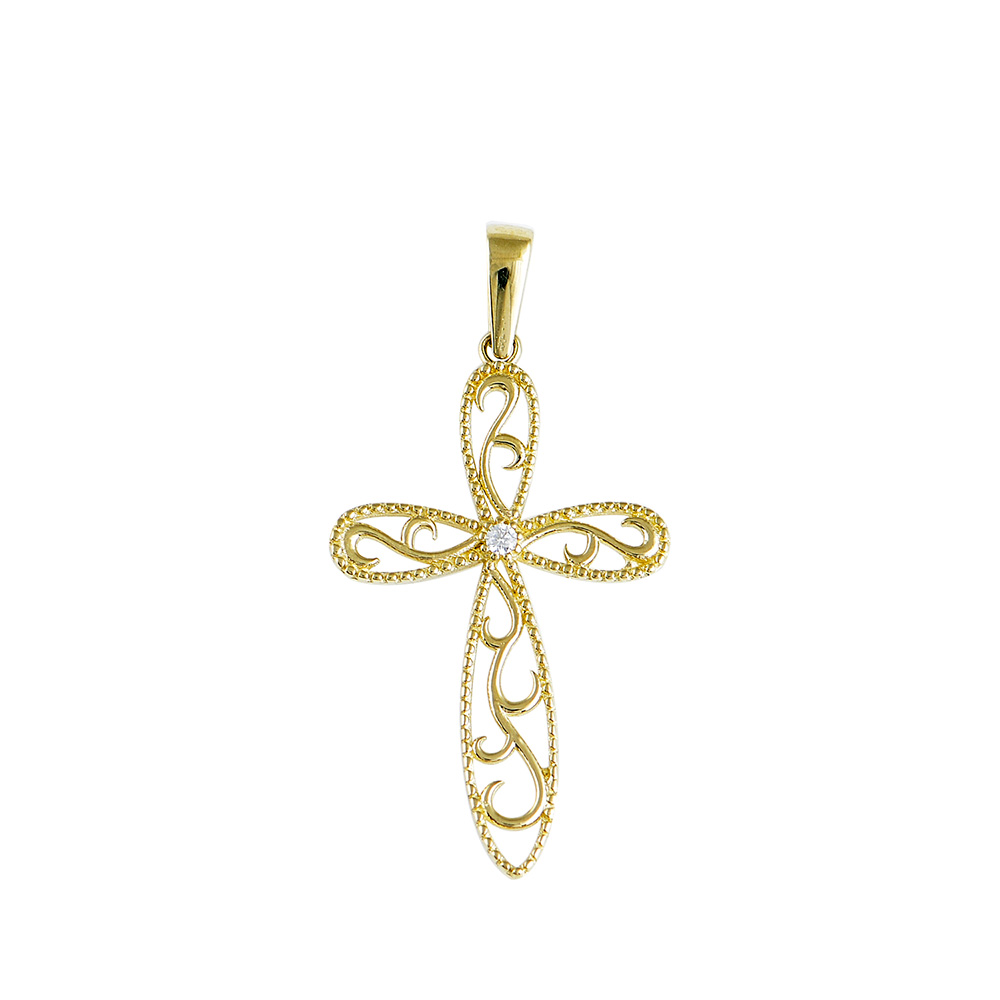 Cross Pendant in Gold 9K