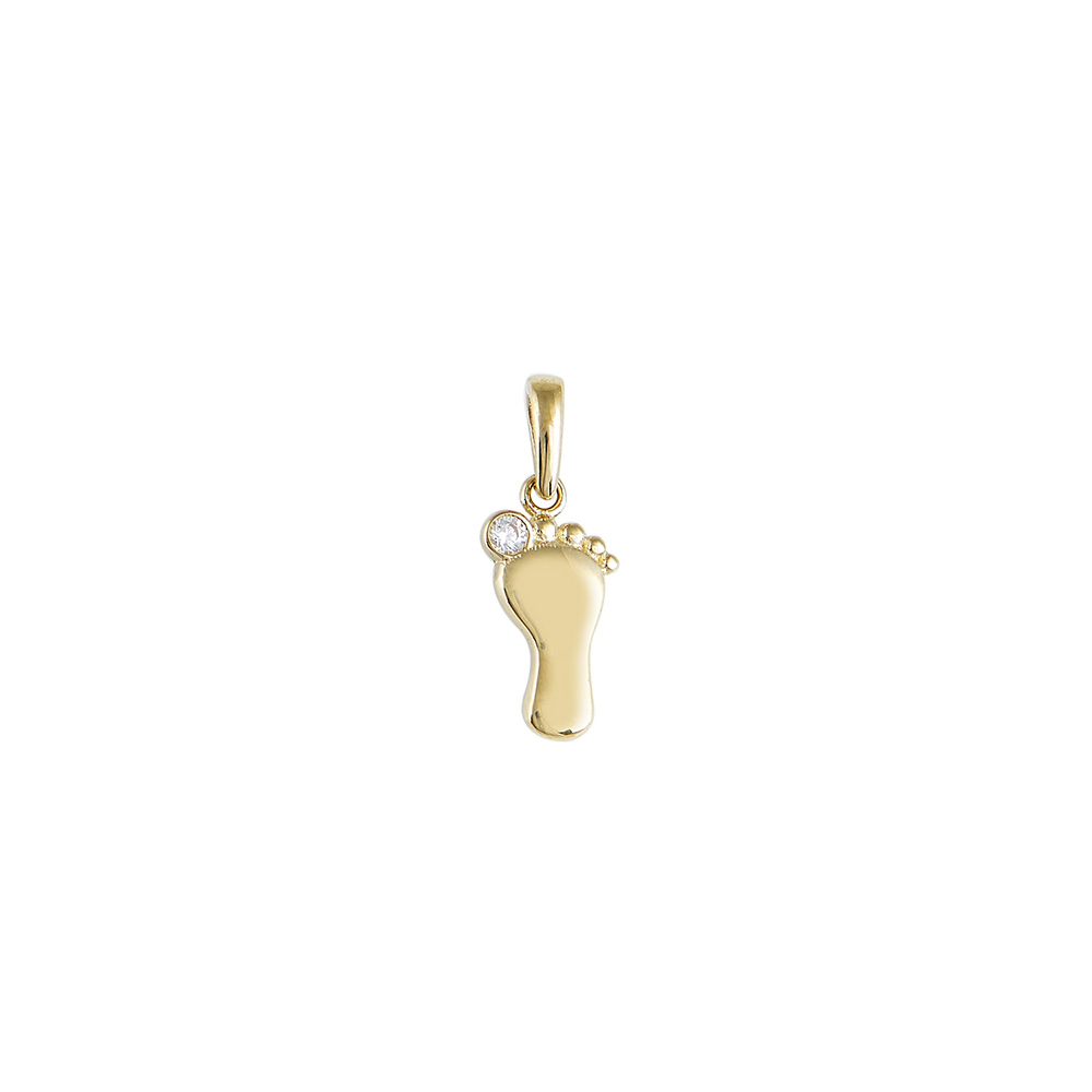 Footprint Pendant in Gold 9K