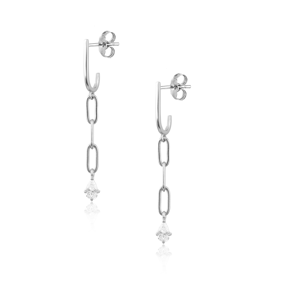 Drop Earrings in Silver 925