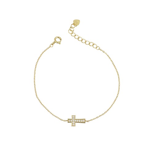 Βραχιόλι Σταυρός από Ασήμι 925