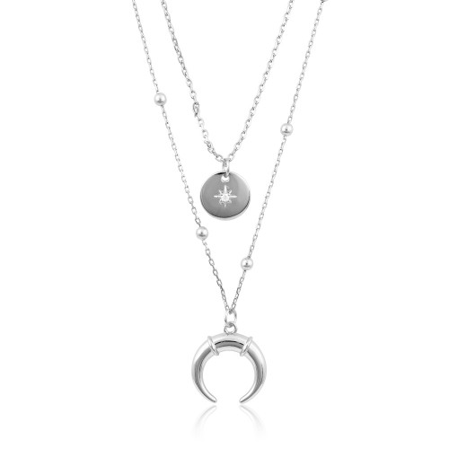 Double Necklace in Silver 925