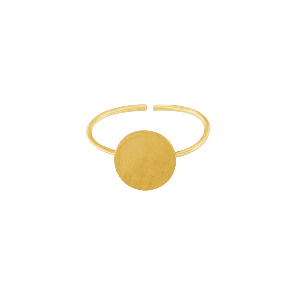 Δαχτυλίδι Theia επιπλατινωμένο με Χρυσό 14Κ